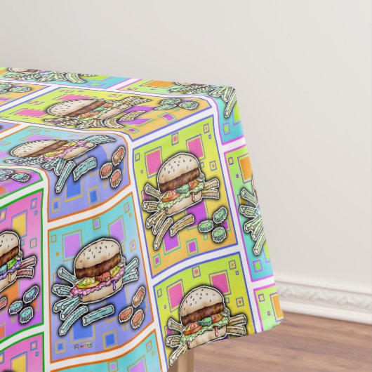 Nappe BURGER POP ART (Hamburger) (In Situ)