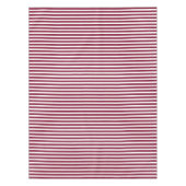Nappe Burgundy et blanc rayures de bonbons (Devant)