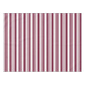 Nappe Burgundy rouge et blanc bonbons rayures (Devant (Horizontal))