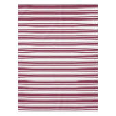 Nappe Burgundy rouge et blanc bonbons rayures (Devant)