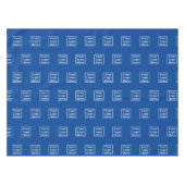 Nappe Business Blue Votre logo Ici Motif Modèle (Devant (Horizontal))
