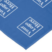 Nappe Business Blue Votre logo Ici Motif Modèle (Angle)