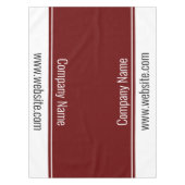 Nappe Business Dark Red White Nom de l'entreprise Site W (Devant)
