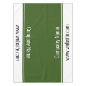 Nappe Business Green et White Nom de l'entreprise Site W (Devant)