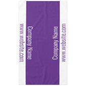 Nappe Business Royal Purple et White Text Modèle (Devant)