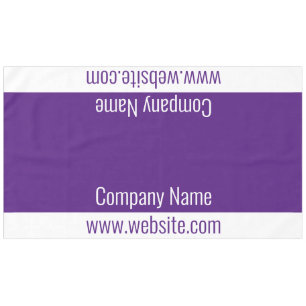 Nappe Business Royal Purple et White Text Modèle