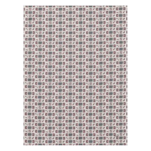 Nappe cacahuètes | Ancien Motif de traîneau (Devant)