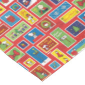 Nappe cacahuètes | Motif des timbres de Noël (Angle)