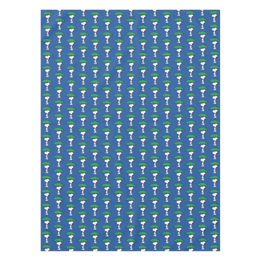 Nappe cacahuètes | Parapluie vert Snoopy (Devant)