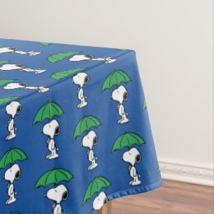 Nappe cacahuètes Parapluie vert Snoopy