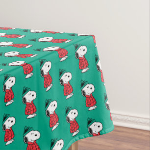 Nappe cacahuètes   Snoopy Chat d'hiver et Casquette