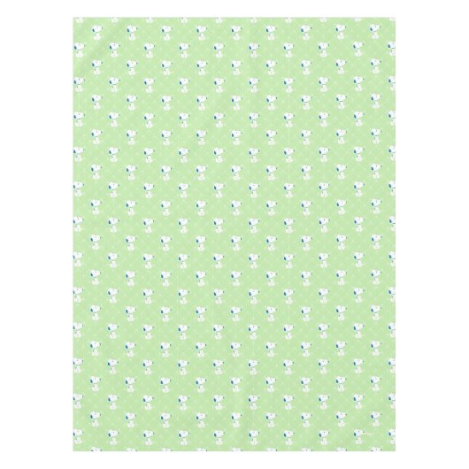 Nappe cacahuètes | Snoopy Green Deco Dreams Motif (Devant)