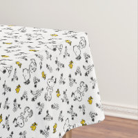 cacahuètes | Snoopy & Woodstock B&W Flower Motif