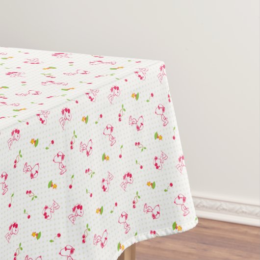Nappe cacahuètes | Snoopy & Woodstock Cherry Motif (In Situ)