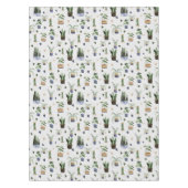 Nappe Cactus Plantes Succulentes & Pot Boho Motif (Devant)