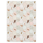 Nappe Cadeau de Baby Shower Patchwork Animaux de la Forê (Devant)