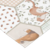 Nappe Cadeau de Baby Shower Patchwork Animaux de la Forê (Angle)