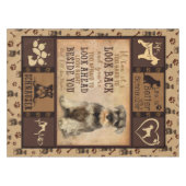 Nappe Cadeau de couverture de chien Schnauzer personnali (Devant (Horizontal))