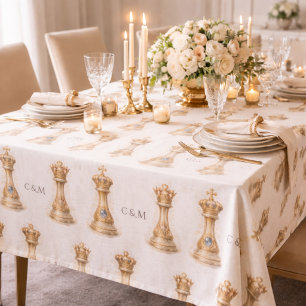 Nappe Cadeau de mariage pour couple royal or reine roi