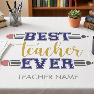 Nappe Cadeau personnalisé Meilleur Enseignant - Cadeau P