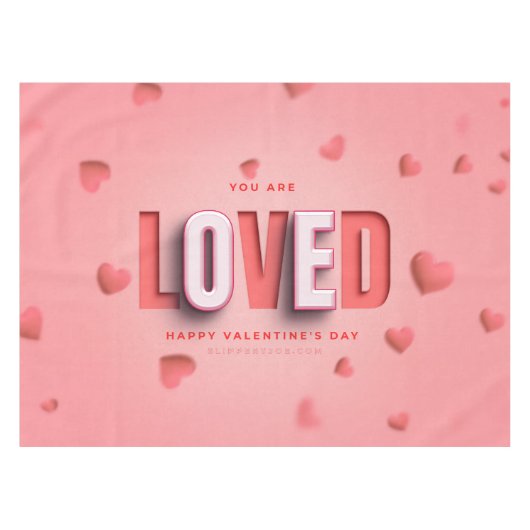 Nappe Cadeaux de la Saint-Valentin de SlipperyJoe's ton (Devant (Horizontal))