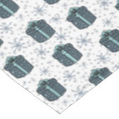 Nappe Cadeaux de Noël et flocons de neige (Angle)