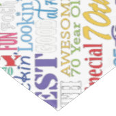 Nappe Cadeaux Uniques Et Spéciaux 70e Anniversaire (Angle)