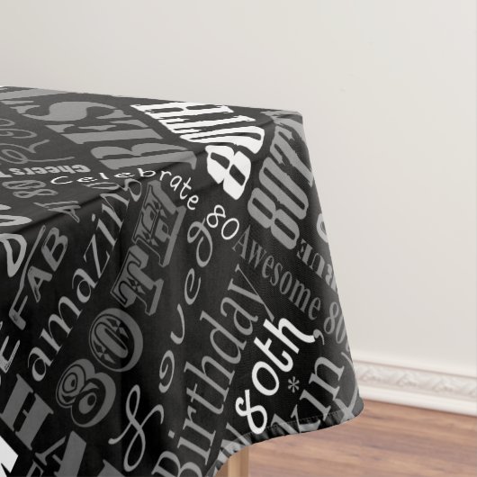 Nappe Cadeaux Uniques Et Spéciaux De Fête Du 80E Anniver (In Situ)