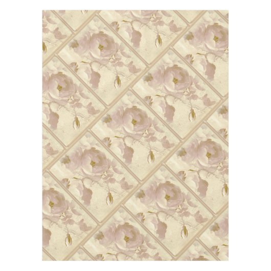 Nappe cadre beige rose (Devant)