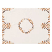 Nappe Cadres Feuilles d'Automne Marron et Marrons d'Inde (Devant (Horizontal))