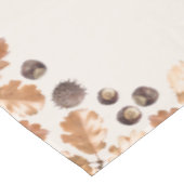 Nappe Cadres Feuilles d'Automne Marron et Marrons d'Inde (Angle)