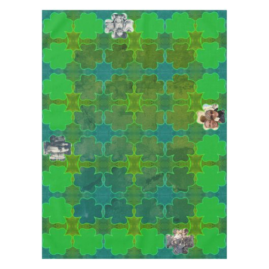Nappe Cadres shamrocks 4 Photos (Devant)