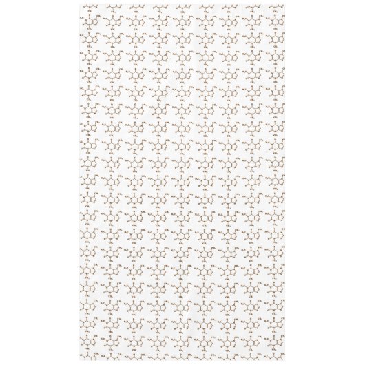 Nappe Café caféine Formule chimique moléculaire (Devant)