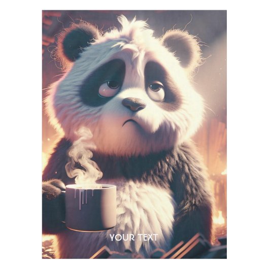 Nappe Café Panda Coupe Imaginaire Cute (Devant)