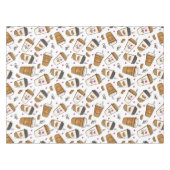 Nappe Cafés, Fèves de café, Amateur de café, Coeurs (Devant (Horizontal))