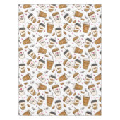 Nappe Cafés, Fèves de café, Amateur de café, Coeurs (Devant)