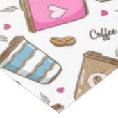Nappe Cafés, Haricots, Coeurs, Amateur De Café (Angle)