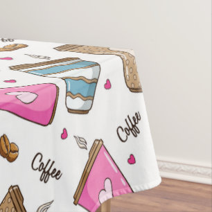 Nappe Cafés, Haricots, Coeurs, Amateur De Café