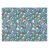 Nappe Caladiums colorés Aquarelle Feuille Motif rose (Devant (Horizontal))