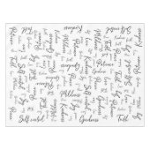 Nappe Calligraphy Script Fruitage of the Spirit  (Devant (Horizontal))