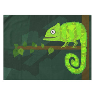 Nappe Caméléon vert mignon