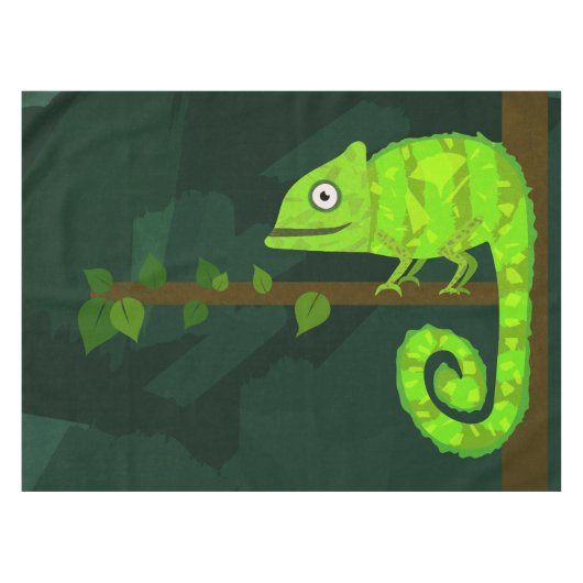 Nappe Caméléon vert mignon (Devant (Horizontal))