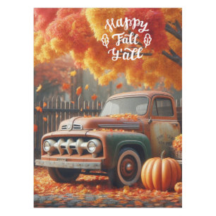 Nappe Camion de ferme rustique/vintage d'automne