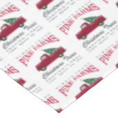 NAPPE CAMION DE ROUGE DE FERME DE NOËL (Angle)