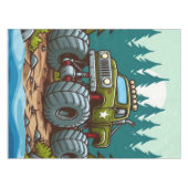 Nappe Camion Monster Vert dans la forêt (Devant (Horizontal))