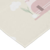 Nappe Camionnette rose motif terreux   (Angle)