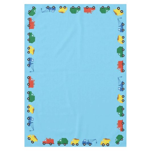 Nappe Camions fête d'anniversaire (Devant)
