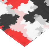Nappe Camo noir rouge noir noir Conception abstraite (Angle)