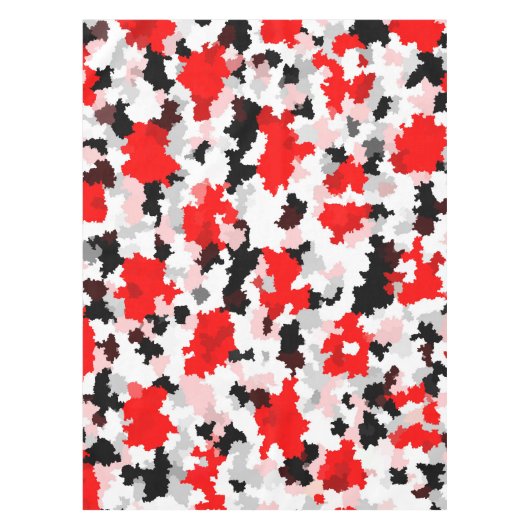 Nappe Camo noir rouge noir noir Conception abstraite (Devant)