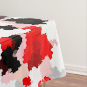 Nappe Camo noir rouge noir noir Conception abstraite (In Situ)